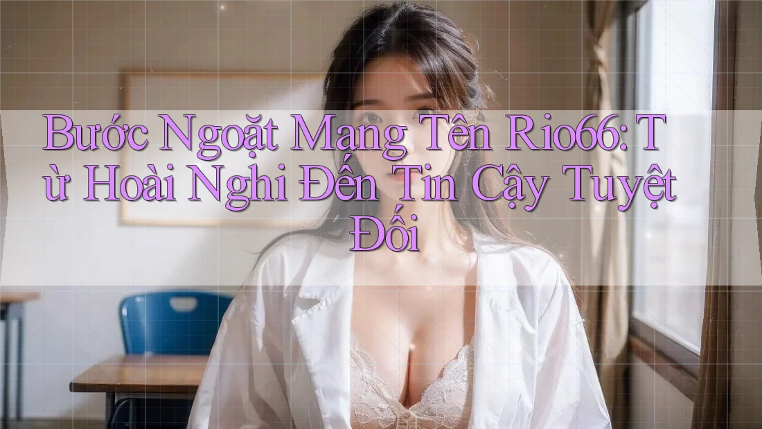 Bước Ngoặt Mang Tên Rio66: Từ Hoài Nghi Đến Tin Cậy Tuyệt Đối