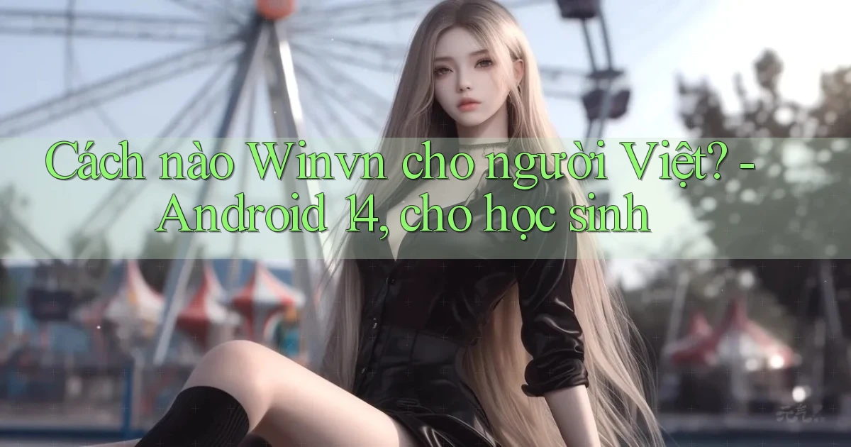 Cách nào Winvn cho người Việt   Android 14, cho học sinh