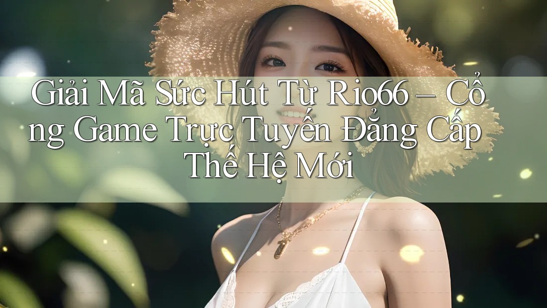 Giải Mã Sức Hút Từ Rio66 – Cổng Game Trực Tuyến Đẳng Cấp Thế Hệ Mới Giải Mã Sức Hút Từ Rio66 – Cổng Game Trực Tuyến Đẳng Cấp Thế Hệ Mới