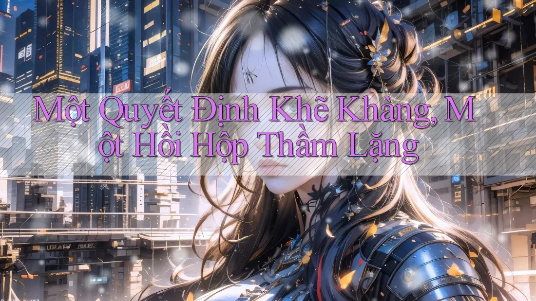 Một Quyết Định Khẽ Khàng, Một Hồi Hộp Thầm Lặng Một Quyết Định Khẽ Khàng, Một Hồi Hộp Thầm Lặng