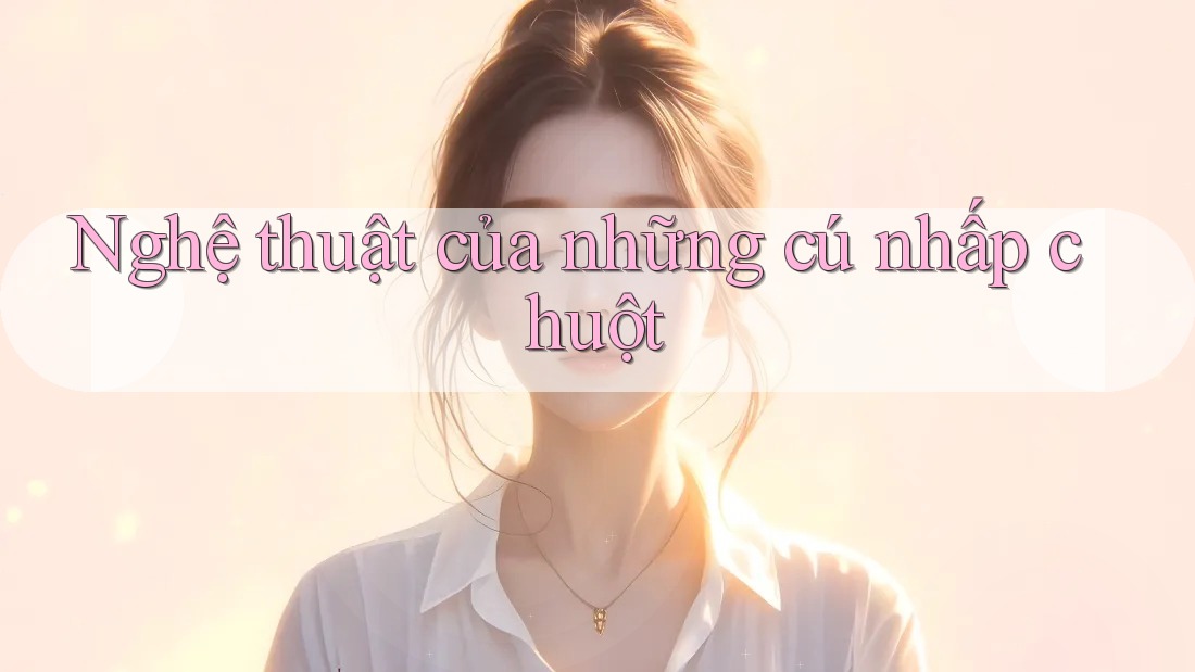 Nghệ thuật của những cú nhấp chuột