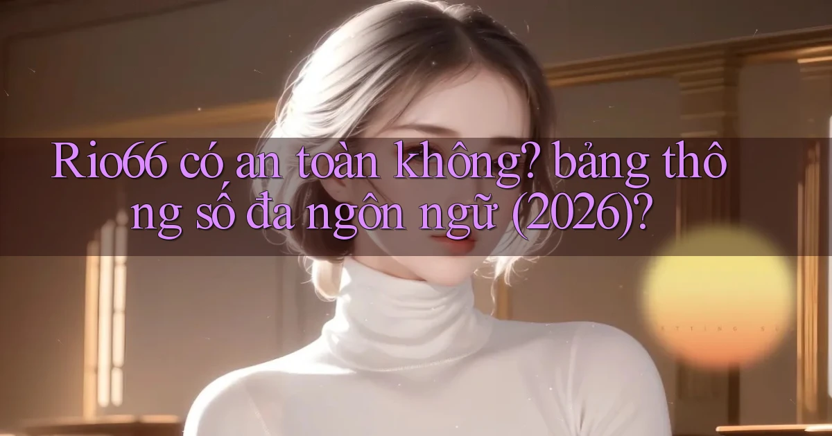 Rio66 có an toàn không bảng thông số đa ngôn ngữ (2026)