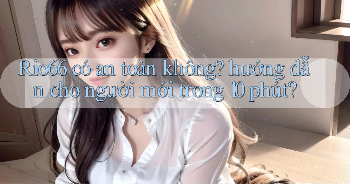 Rio66 có an toàn không hướng dẫn cho người mới trong 10 phút