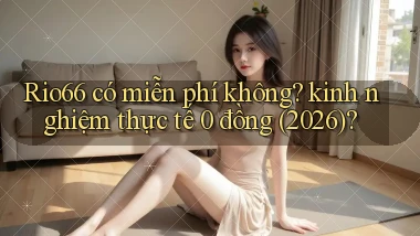 Rio66 có miễn phí không kinh nghiệm thực tế 0 đồng (2026)