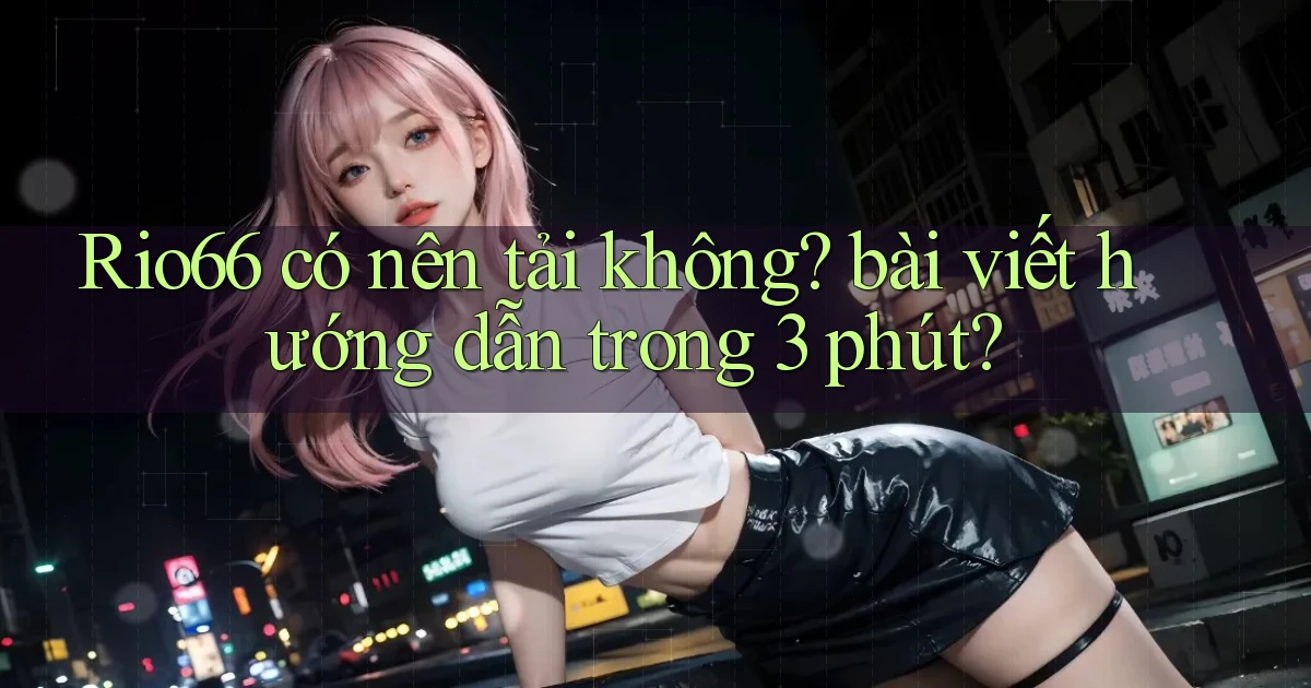 Rio66 có nên tải không bài viết hướng dẫn trong 3 phút