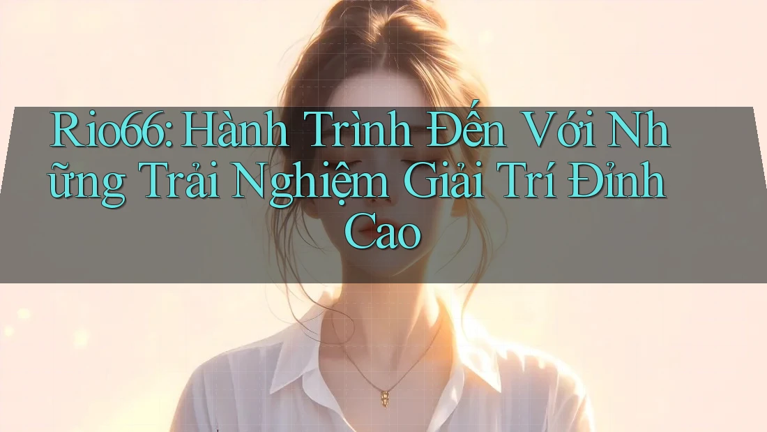 Rio66: Hành Trình Đến Với Những Trải Nghiệm Giải Trí Đỉnh Cao