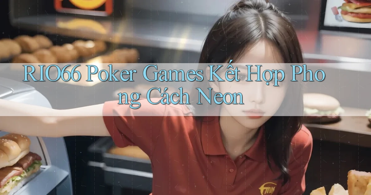 rio66  poker games kết hợp phong cách neon