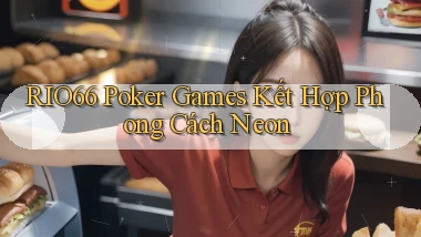 rio66  poker games kết hợp phong cách neon
