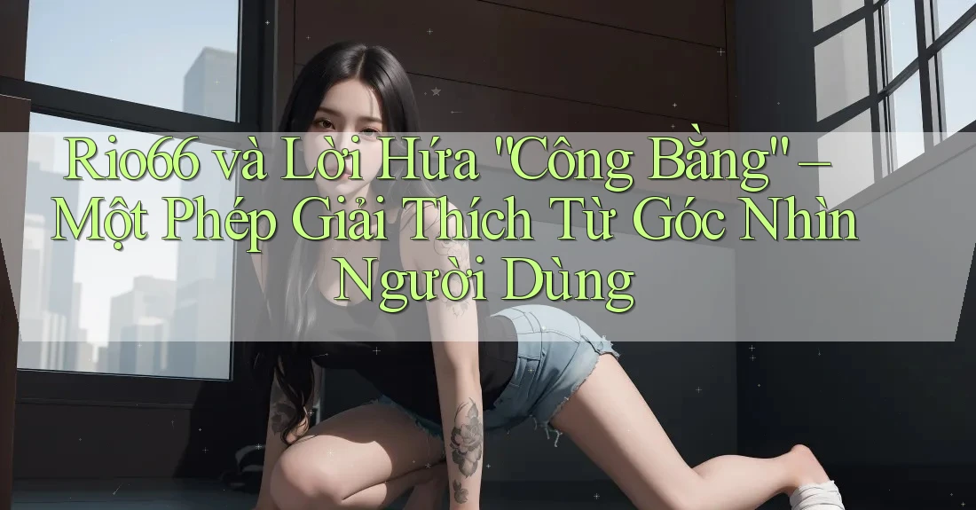 Rio66 và Lời Hứa “Công Bằng” – Một Phép Giải Thích Từ Góc Nhìn Người Dùng