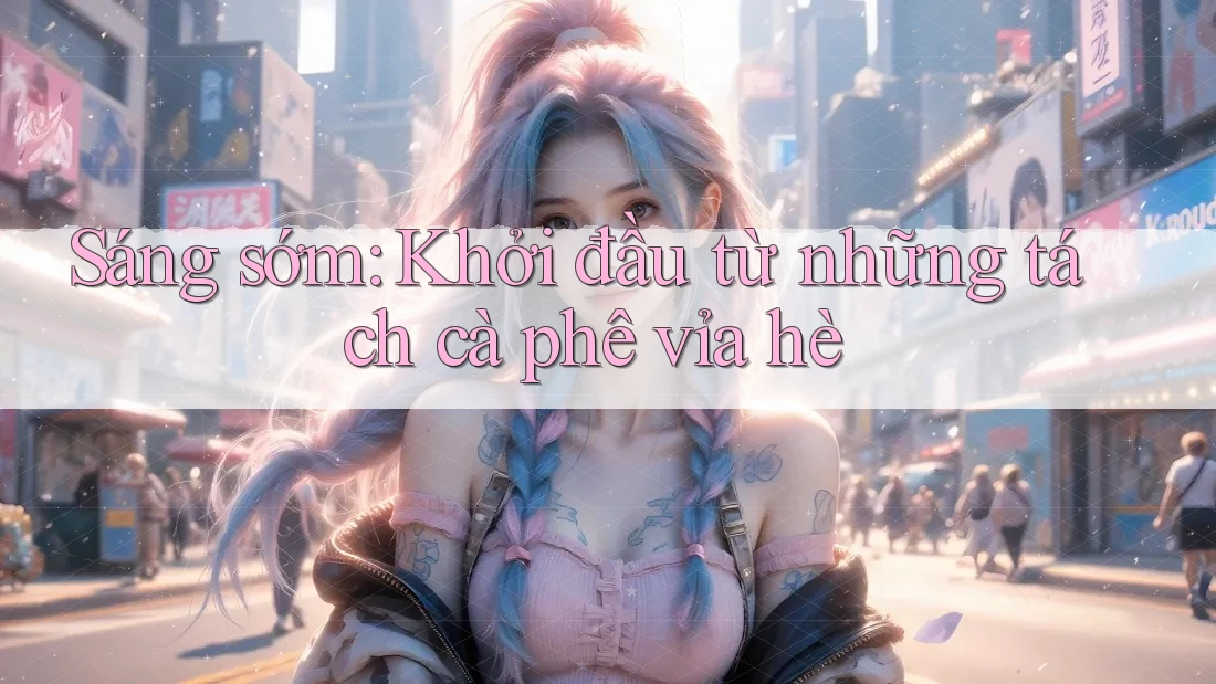 Sáng sớm: Khởi đầu từ những tách cà phê vỉa hè Sáng sớm: Khởi đầu từ những tách cà phê vỉa hè