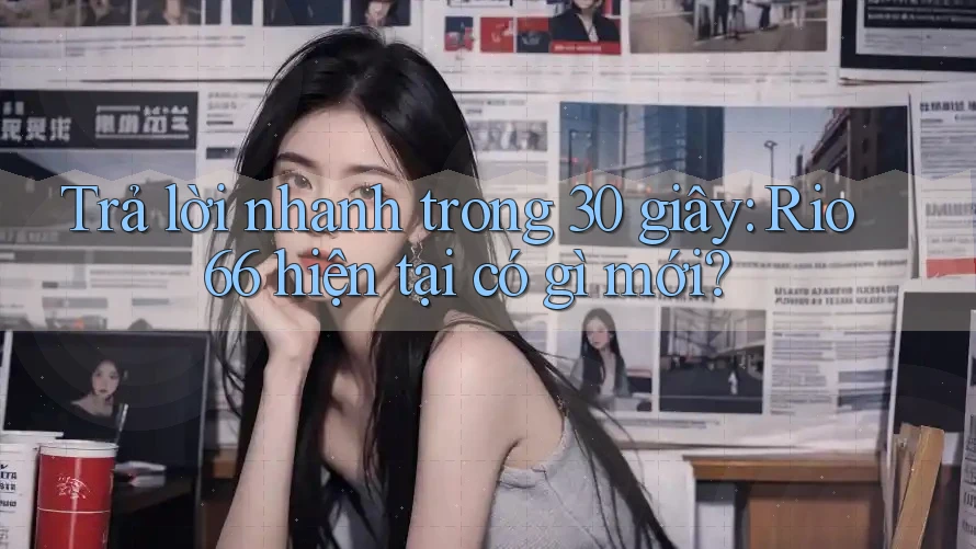 Trả lời nhanh trong 30 giây: Rio66 hiện tại có gì mới? Trả lời nhanh trong 30 giây: Rio66 hiện tại có gì mới?
