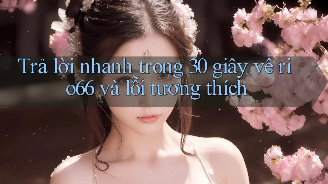 Trả lời nhanh trong 30 giây về rio66 và lỗi tương thích Trả lời nhanh trong 30 giây về rio66 và lỗi tương thích
