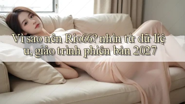 Vì sao nên Rio66 nhìn từ dữ liệu, giáo trình phiên bản 2027